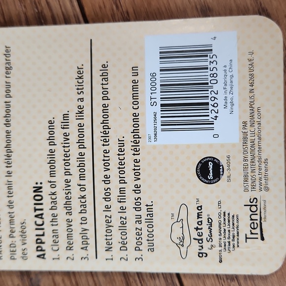 NEW Sanrio GUDETAMA the lazy egg 3-in-1 Universal Mobile Wallet - Picture 5 of 5